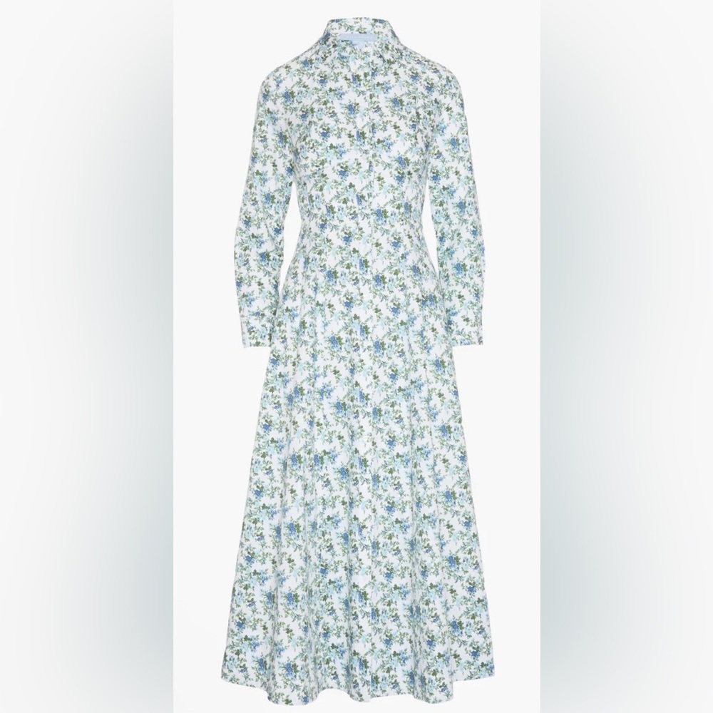Hill House Floral Blue and White Dress